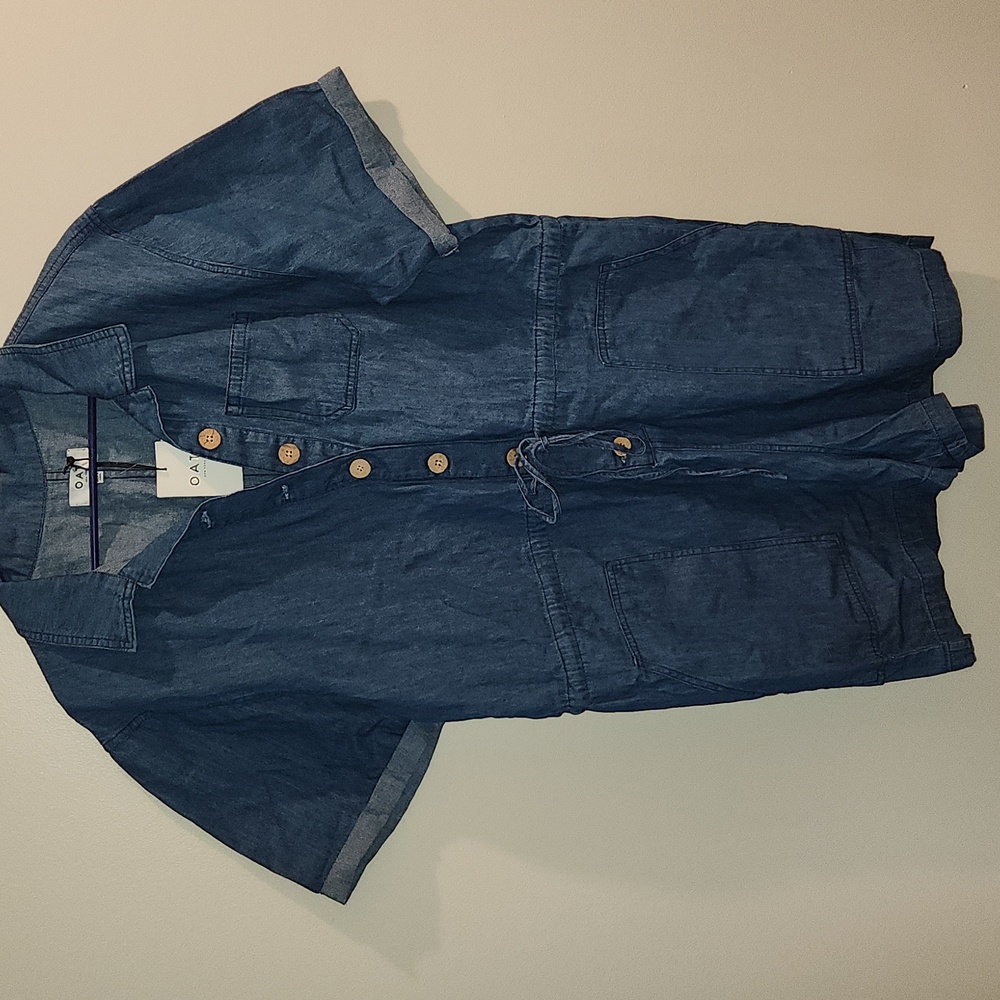 **NWT**OAT New York Denim Romper
